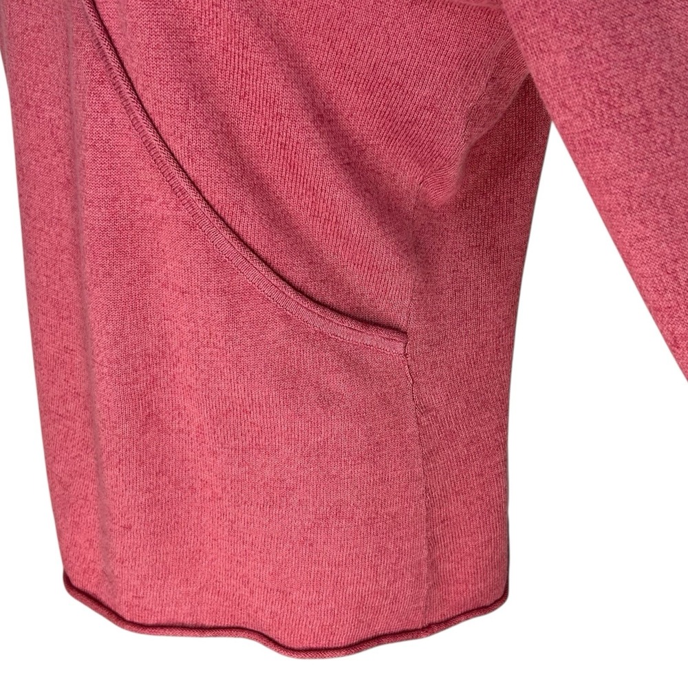 Aigle Faux Wrap Jumper Sweater Women's 40 Medium Salmon Long Sleeve Missing Tie‎ - Picture 3 of 9